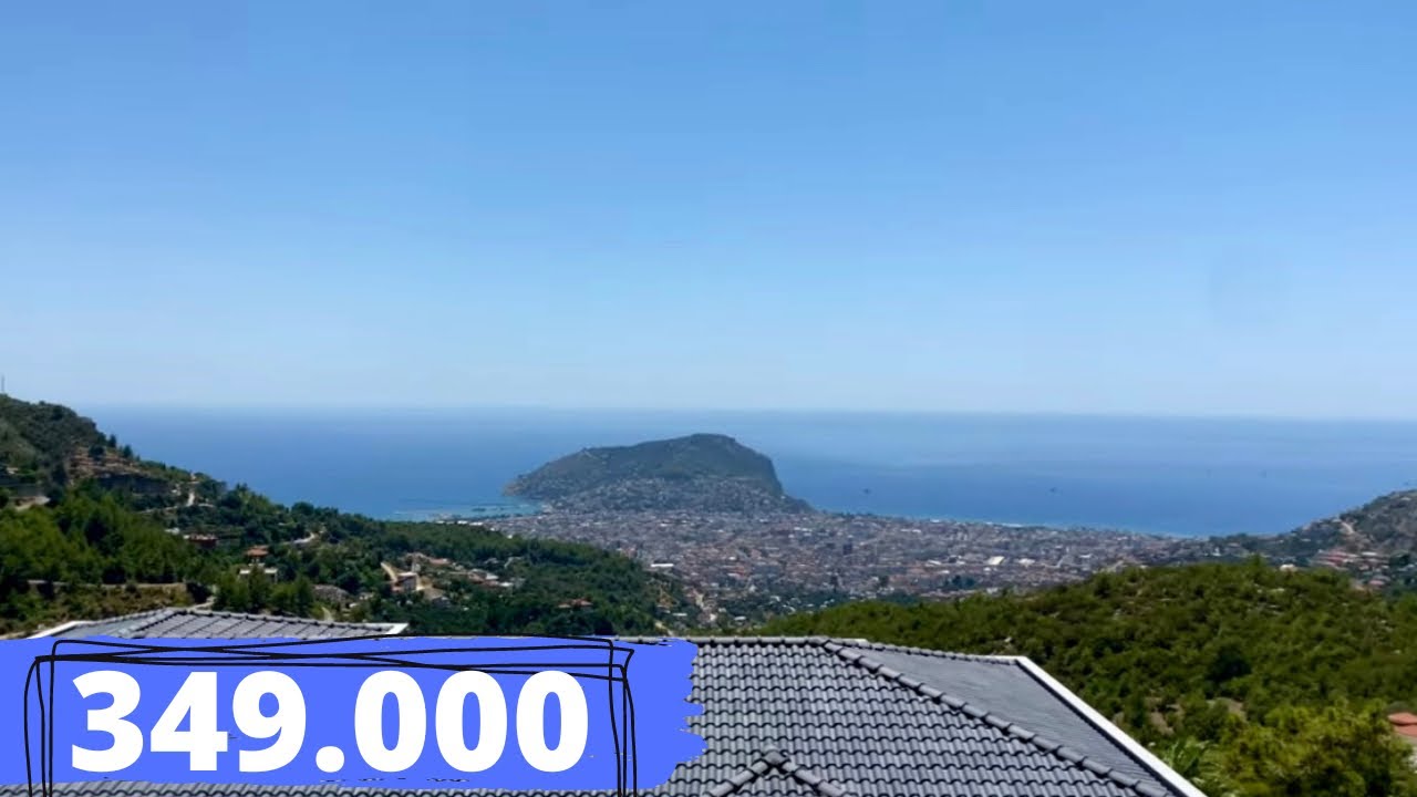 #216 Mitten in Tepe Alanya - 5 Zimmer Haus mit Berg-,Burg- und Stadtblick - Traumimmobilie