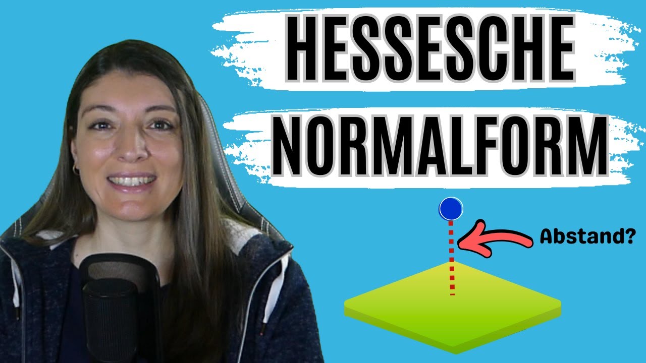 HESSE’SCHE NORMALFORM: Abstand Punkt-Ebene in 4 Min (VEKTORGEOMETRIE) 🎓