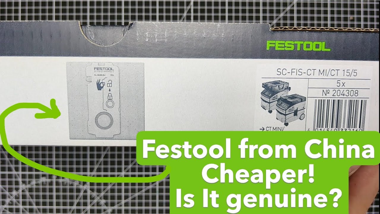 Genuine Festool or Fake? Cheaper Dust Bags from China | MIDI-CT 15 (204308)