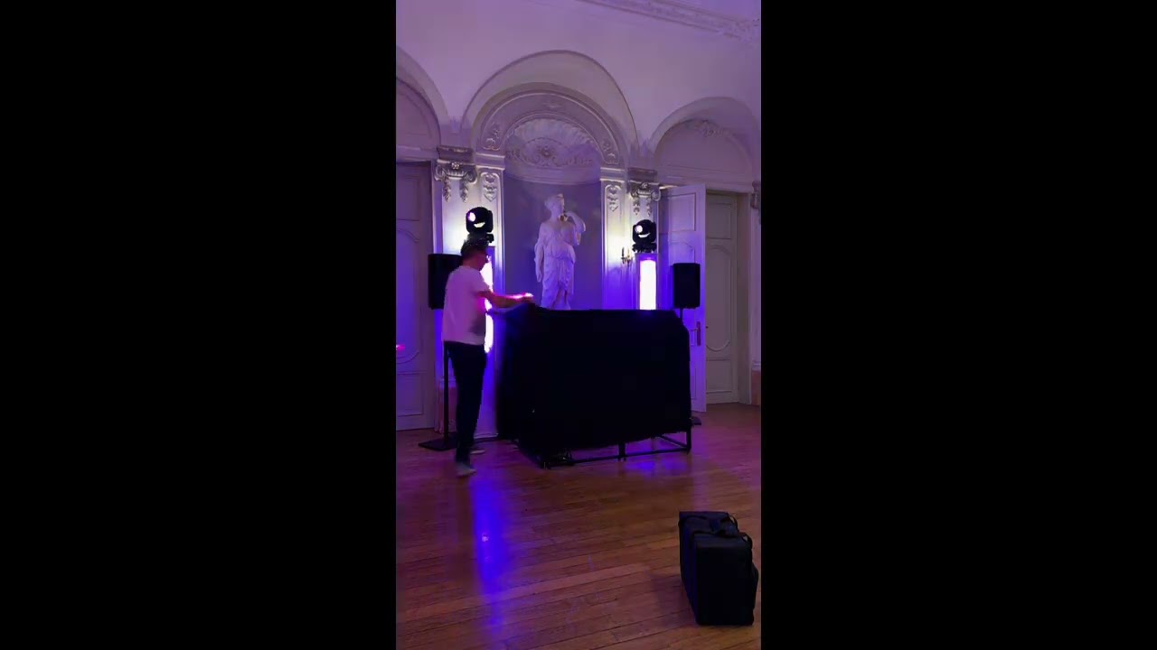 Montage son et lumière DJ au Château du Chêneau de Braine-l’Alleud ￼