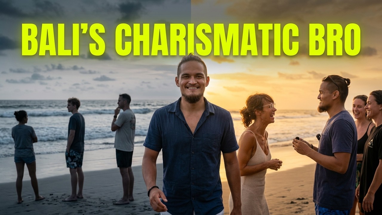 He’s the most charismatic bro on Bali Beach