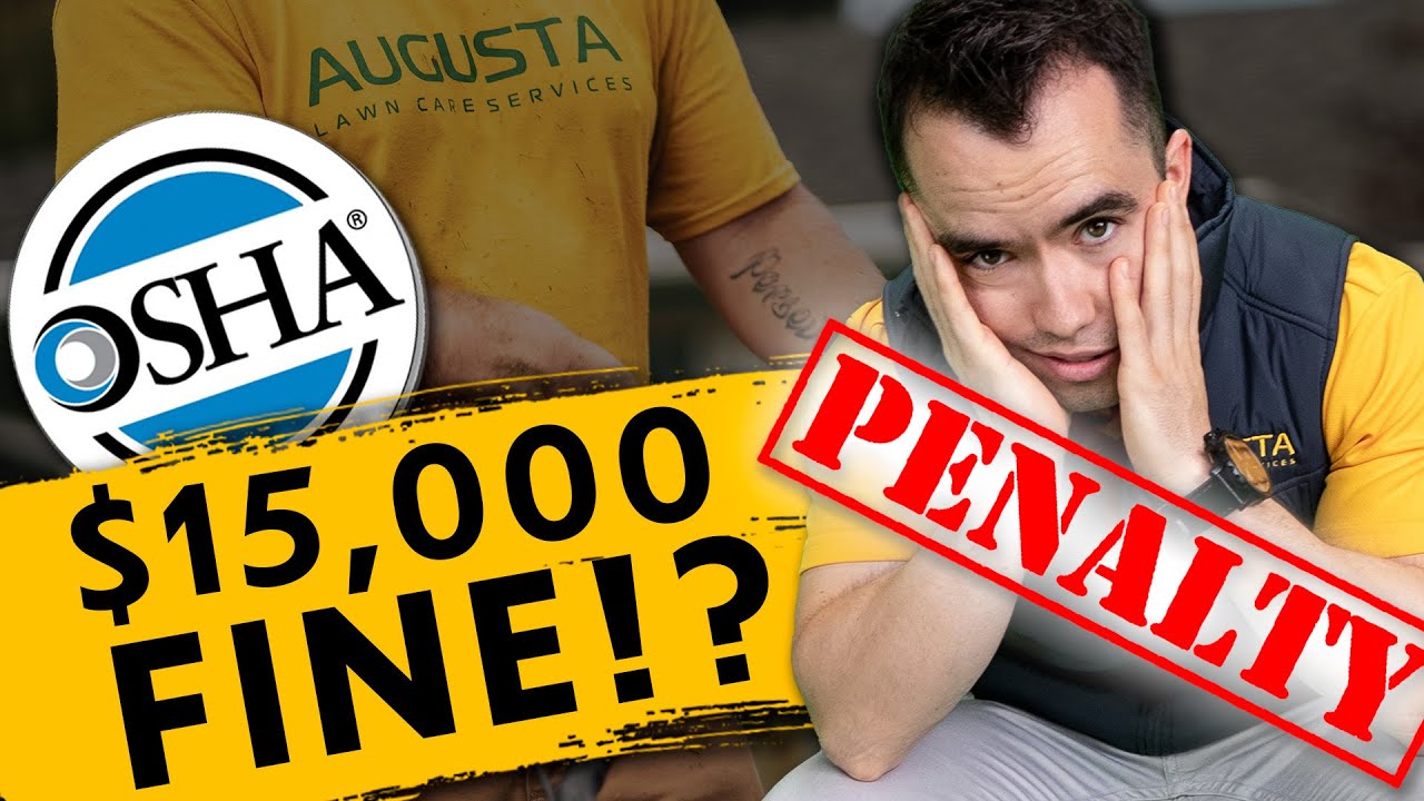 TruGreen turned us in... OSHA fined me!