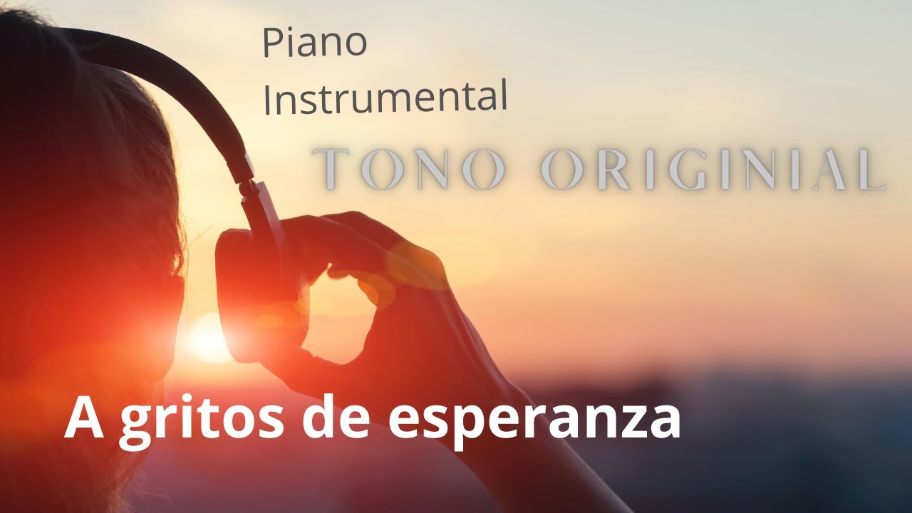 Pianocanta - A gritos de esperanza - Alex Ubago (Karaoke con piano video con letra) Tono Original