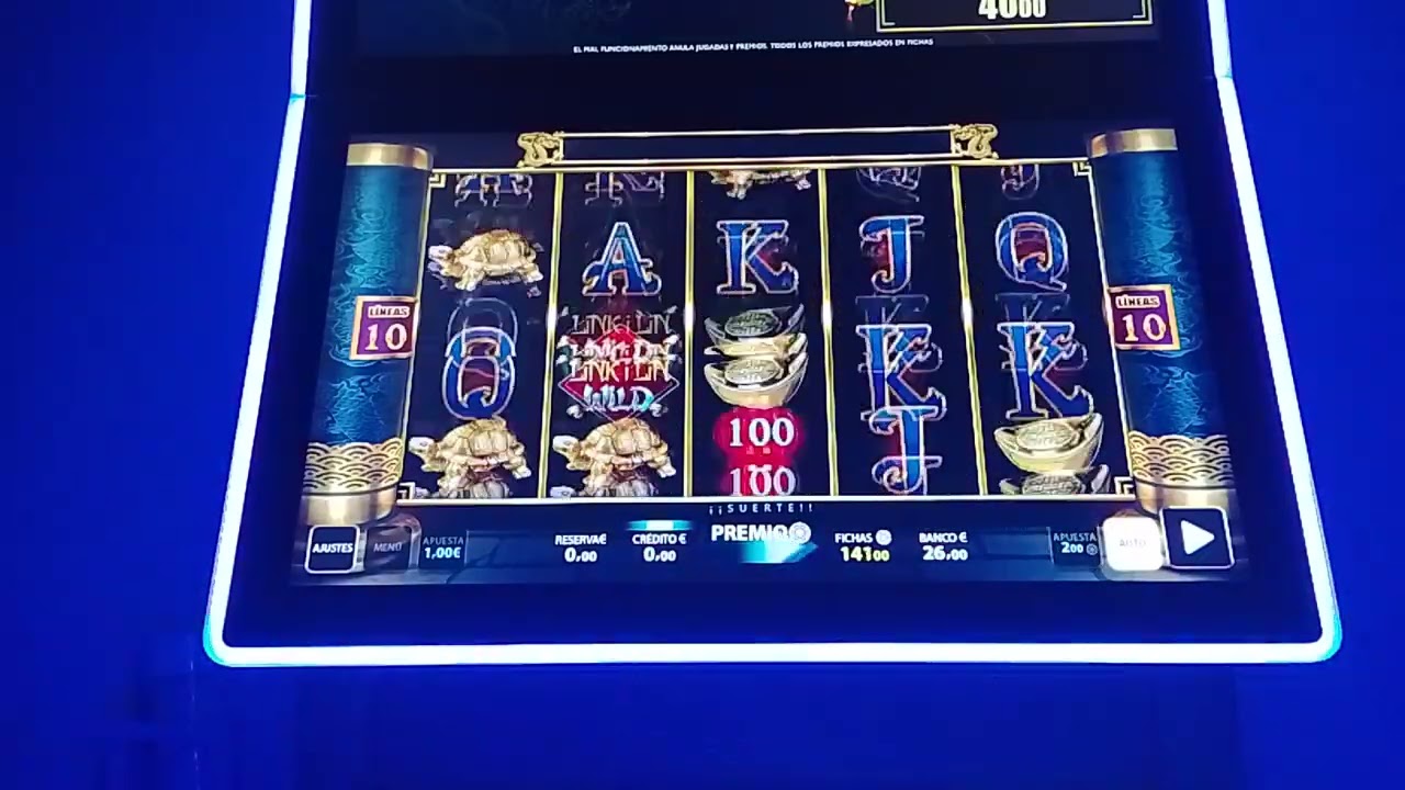 Maquina tragaperras linki Lin gastando 200&euro;