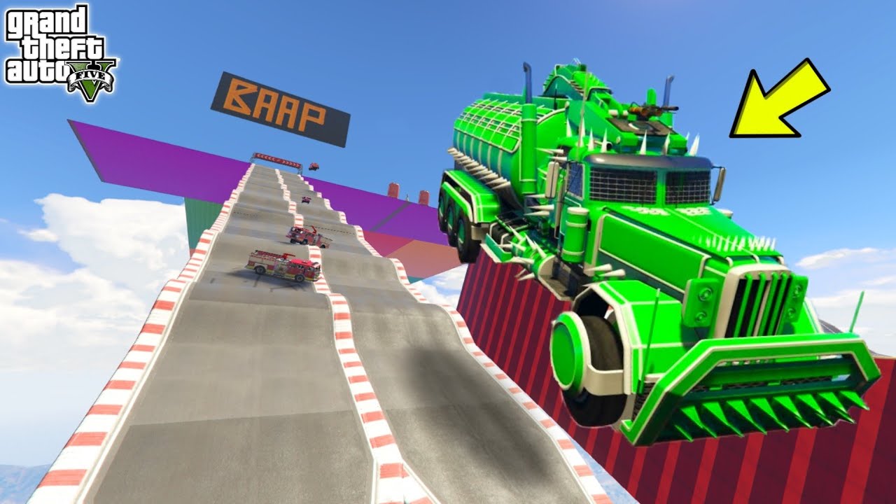 Baap Vs Beta Mega Ramp Challenge Only 199.199% People Can Complete in GTA 5!