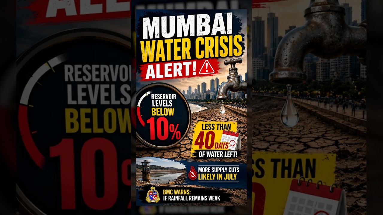 Mumbai Water Crisis Deepens | Only 40 Days of Water Left!