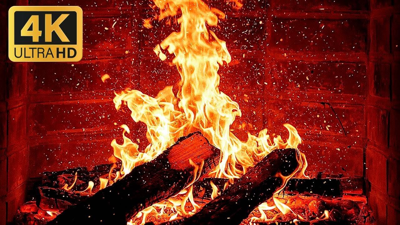 🔥 Cozy Fireplace 4K UHD | Continuous Crackling Fire Ambience