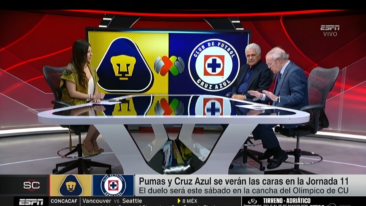 Reporte De Cruz Azul : Pumas y Cruz Azul se verán las caras en la Jornada 11