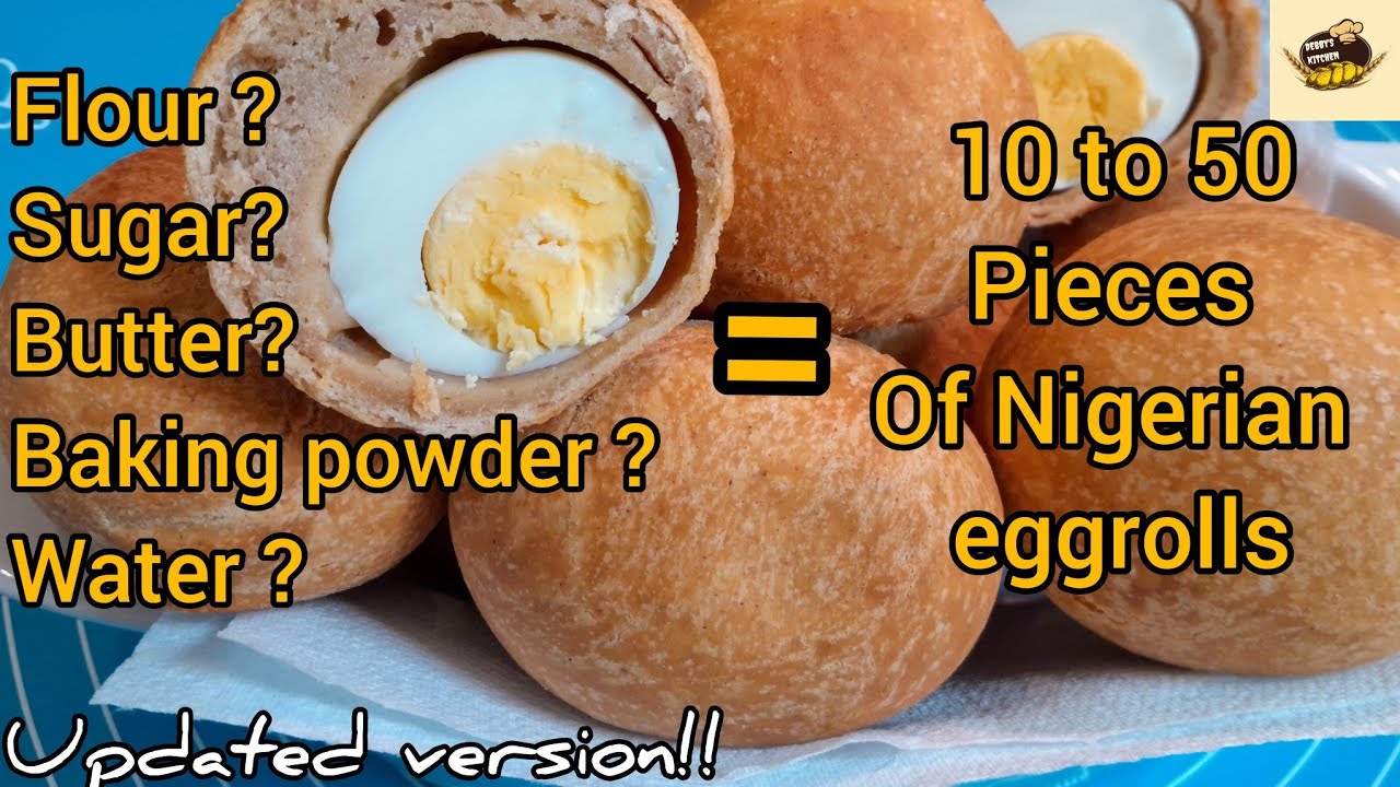 The Ingredients to make 50 pieces of the best Nigerian Eggroll Recipe