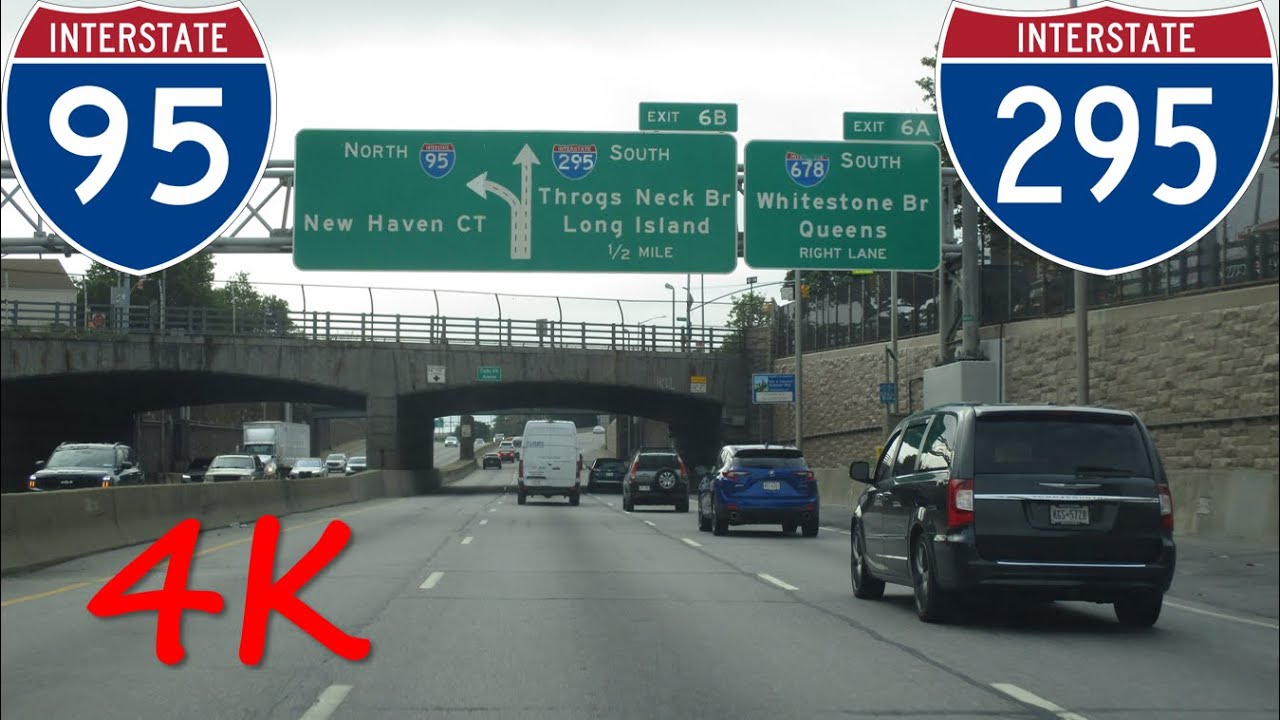 ⁴ᴷ Cross Bronx Expressway (Interstates 95 & 295) eastbound [4K VIDEO]