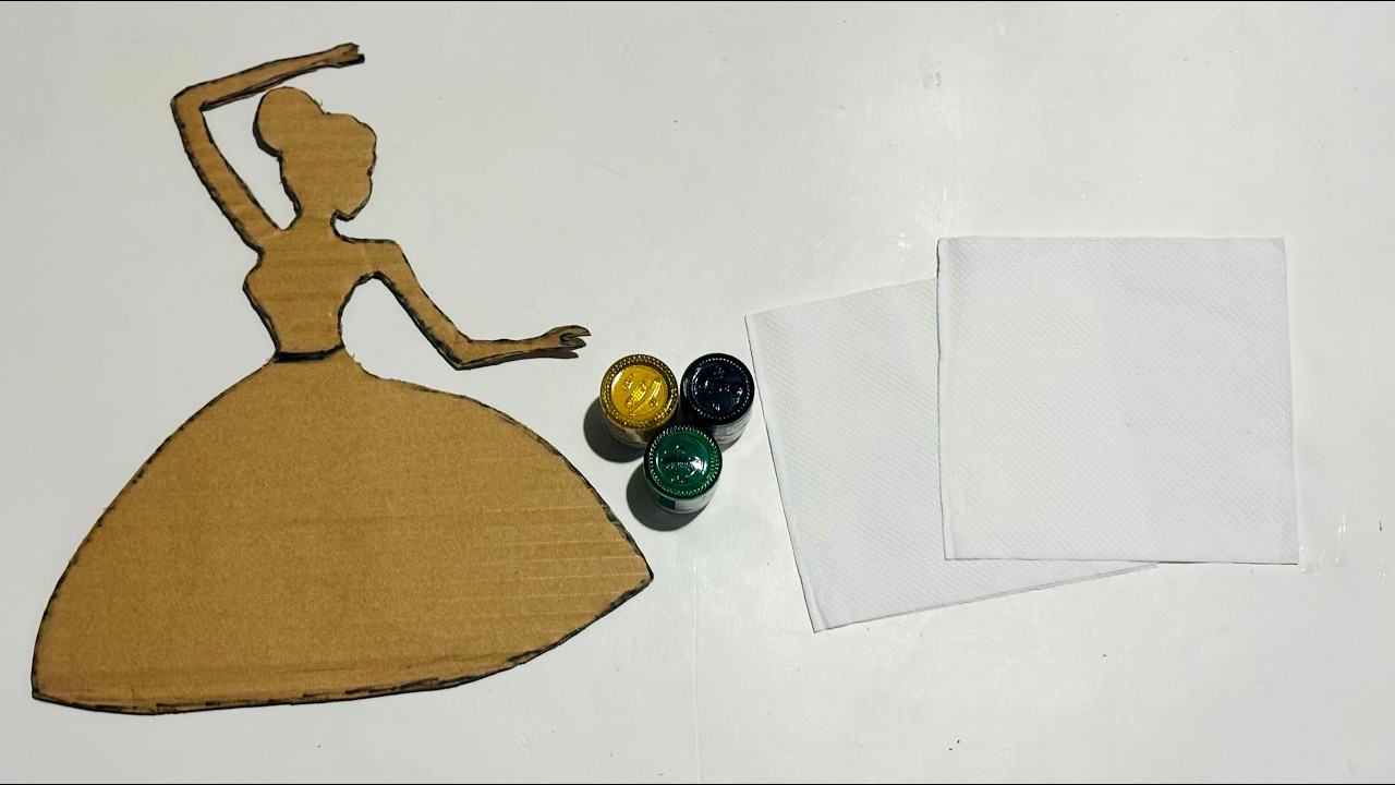 Unique Wall Hanging Craft | Best Out Of Waste Cardboard and tissue paper / wall hanging / wall mate