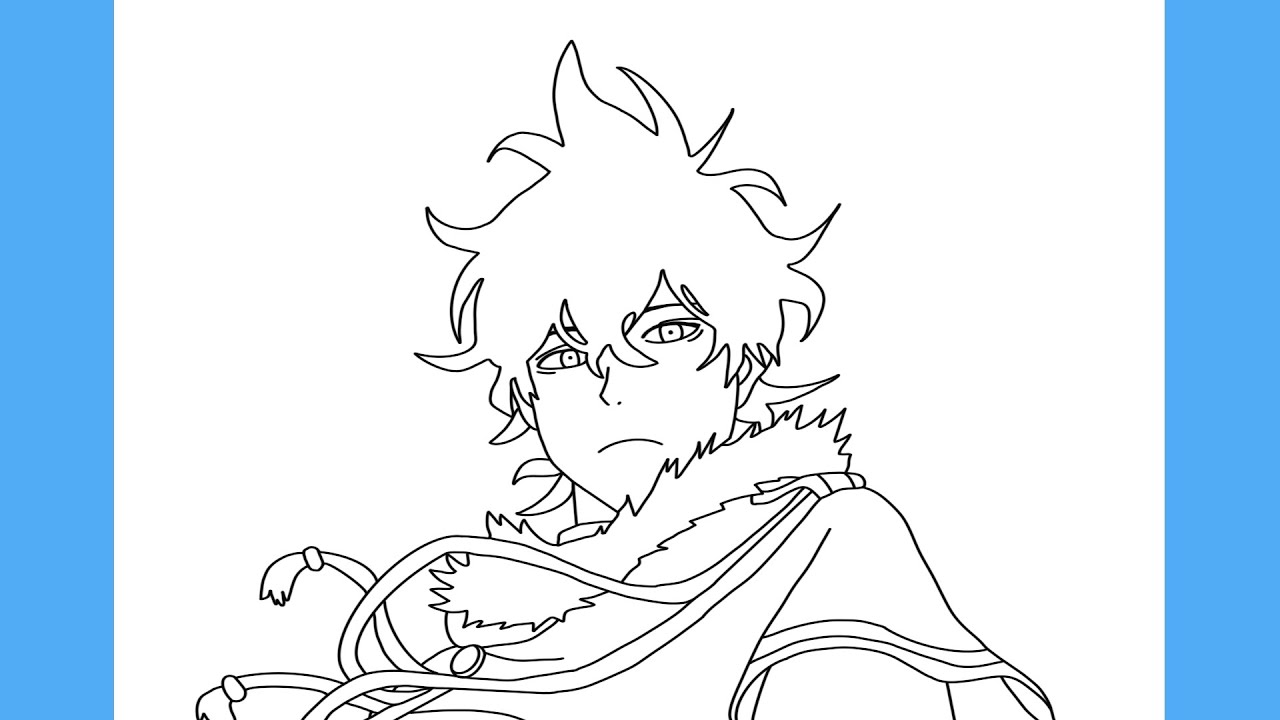 COMO DESENHAR O YUNO DE BLACK CLOVER