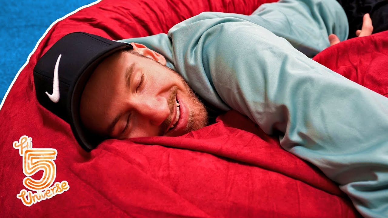 Sleeping On A GIANT Bean Bag!