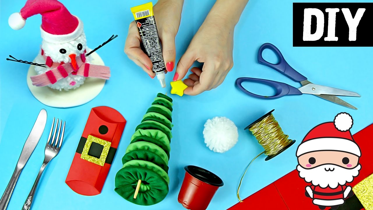 DIY Especial de Natal #3 🎄⛄🎅 Boneco de neve + Mini Arvore + Decoração fácil e barata