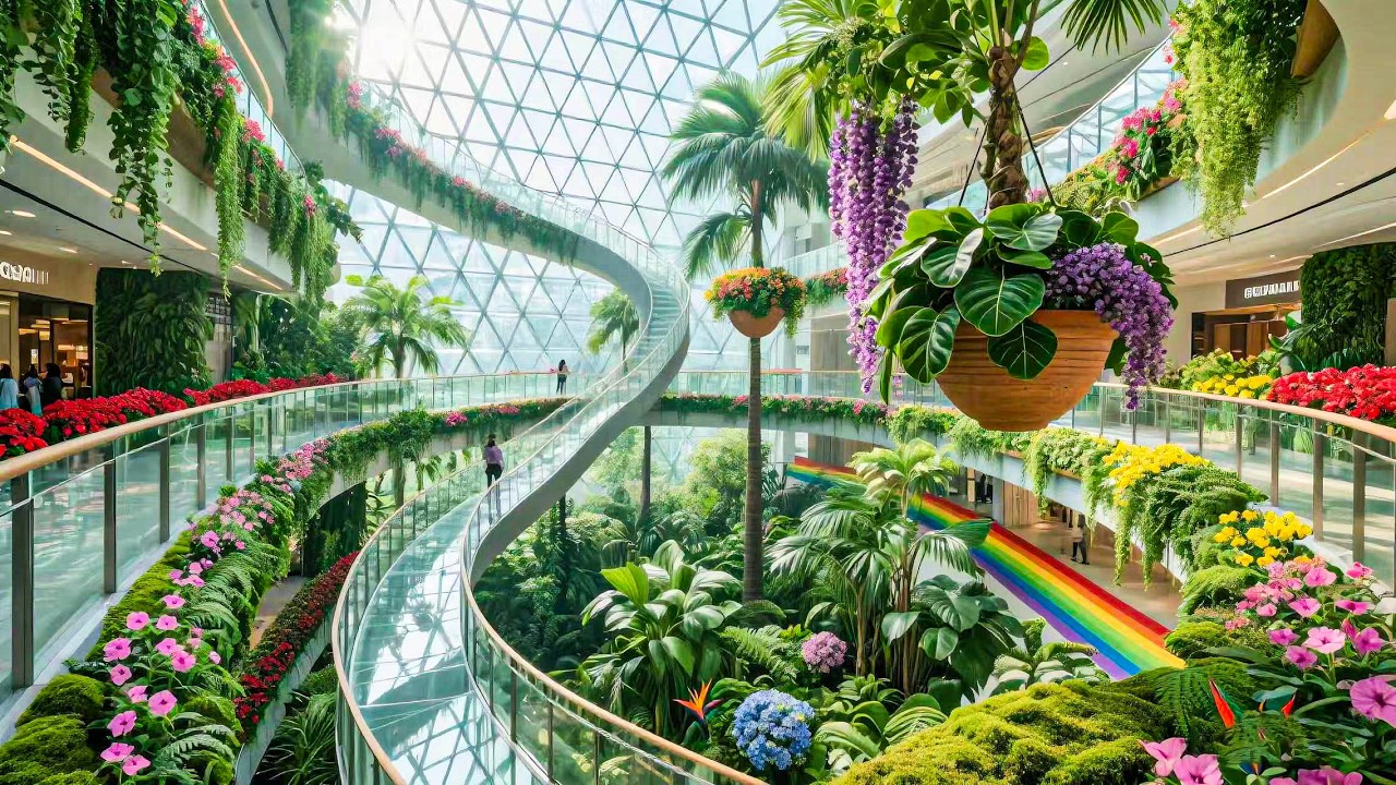 The World's Most Stunning Mall: Never Seen Before, China Has Created a Vertical Garden Wonder