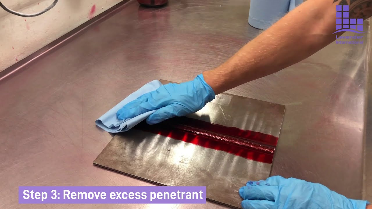 Penetrant Testing Solvent Removable Method