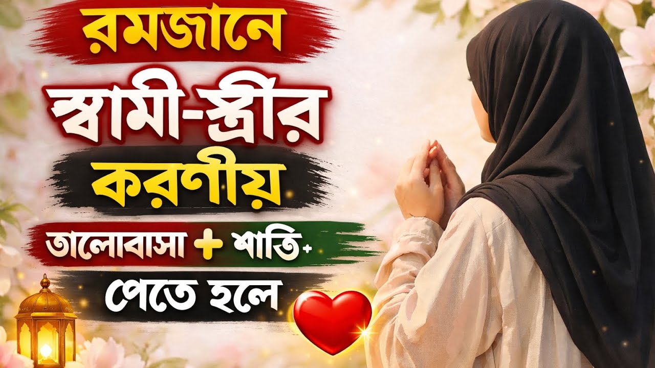“রমজানে স্বামী-স্ত্রীর করণীয়: সম্পর্ক আরও মজবুত করার ইসলামিক টিপস”