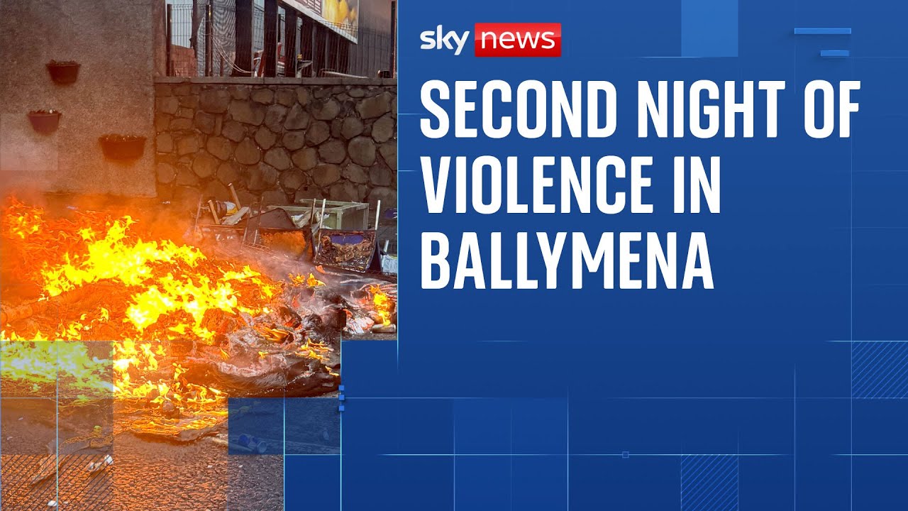 Fireworks and bottles thrown at Ballymena police