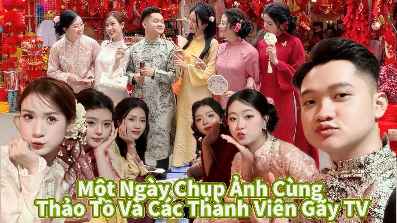 MỘT NGÀY CHỤP ẢNH TẾT CÙNG THẢO TỒ VÀ CÁC THÀNH VIÊN GÃY TV I F6 ỒN ÀO NHẤT PHỐ HÀ NỘI