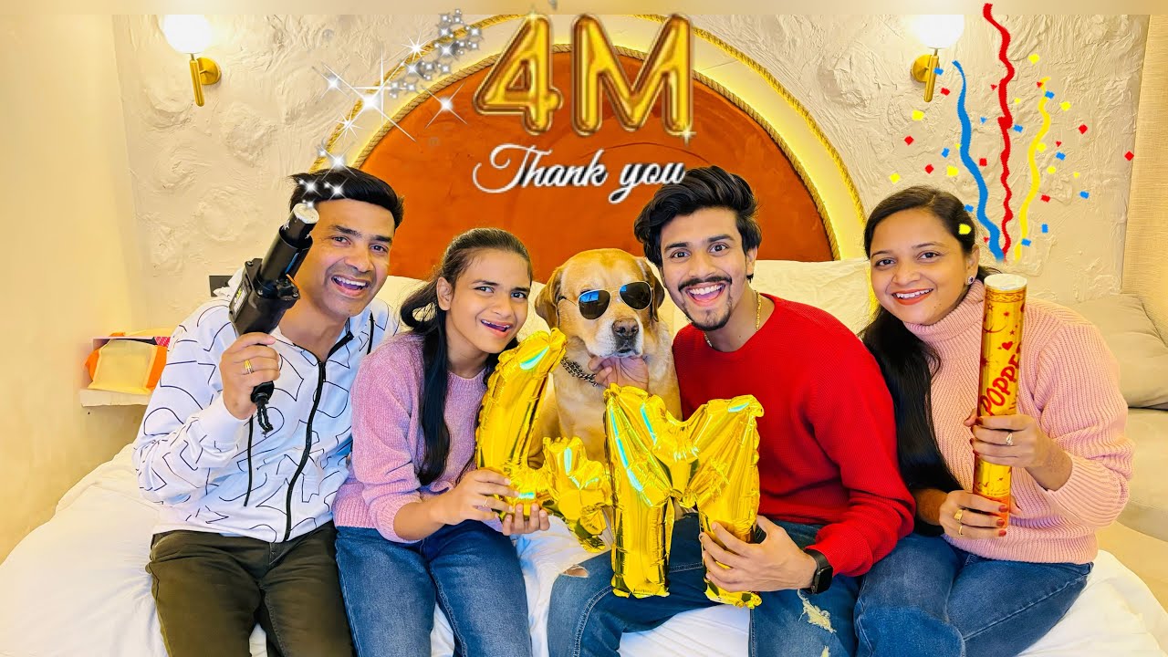 4 Million subscribers celebration | Leo ko Bhagwan ji ne Diya aashirvaad | Anant Rastogi