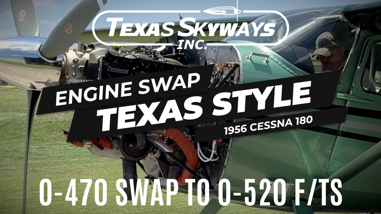 Engine Swap Texas Style Time-Lapse Cessna 180