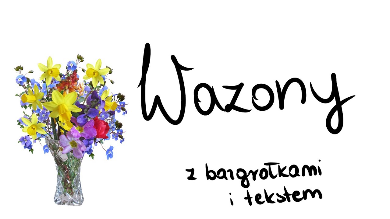 Wazony (piosenka ukulele z bazgrołkami i tekstem)
