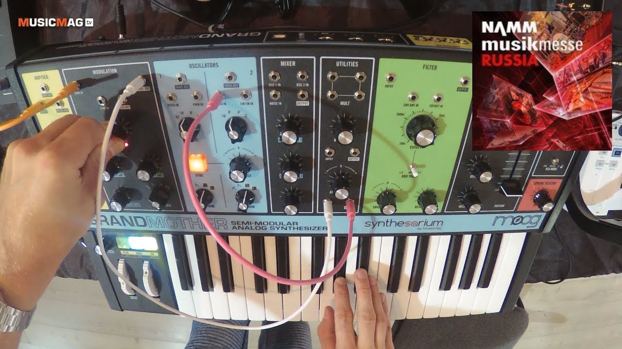 Moog Grandmother: полумодульный синтезатор - демо звучания (NAMM Musikmesse Russia 2018)