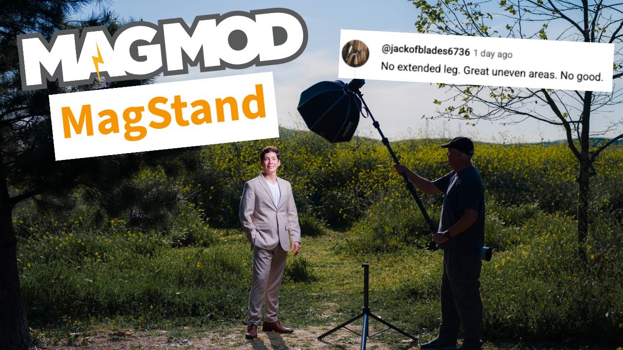 TNK Photo answering questions and comments about the MagMod MagStand
