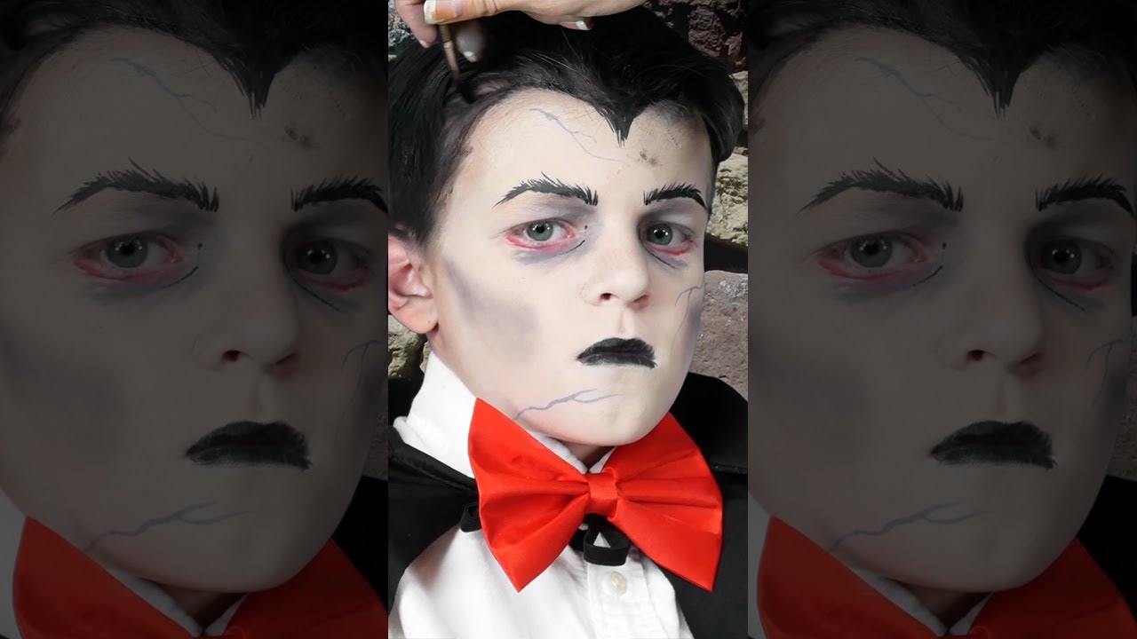 Dracula Face Paint | Halloween Face Paint For Kids | #Shorts