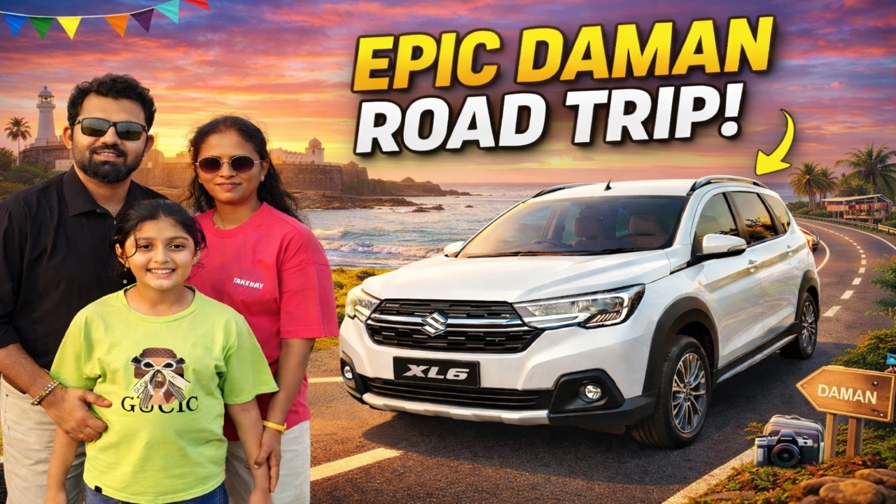 Daman Road Trip with Family | Exploring Daman Night Life in 4K