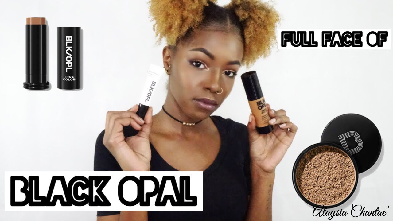 Full Face Of Black Opal| First Impressions & Wear Test!| Alaysia Chantae'