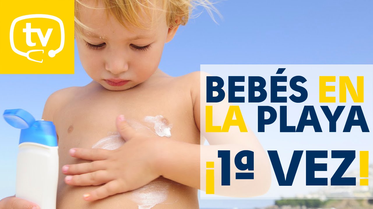 Bebés en la playa por primera vez