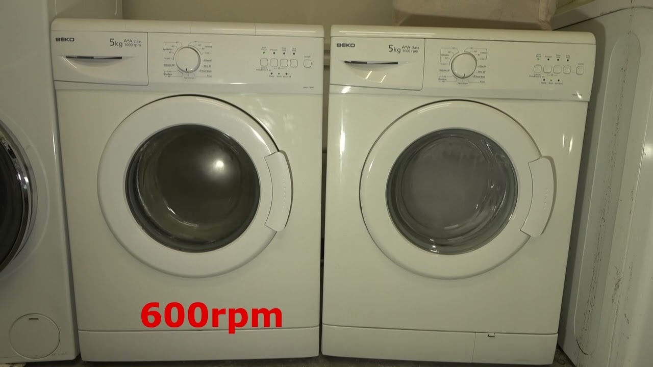 Spin Race No.392 - 2009 Beko wm5100W vs 2010 beko wm5100w / Spin only