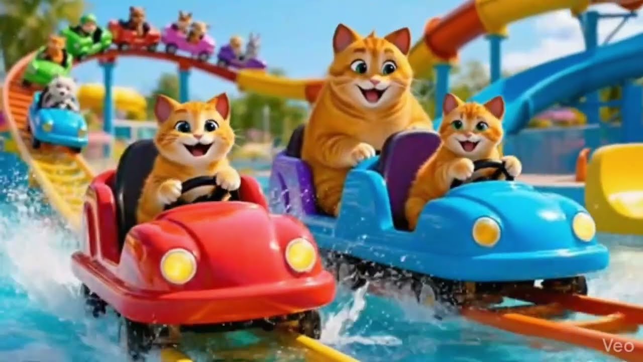 Mama Cat Trims Fur on the Farm and Makes Tiger Hat For Kittens At Home 🐾🐯