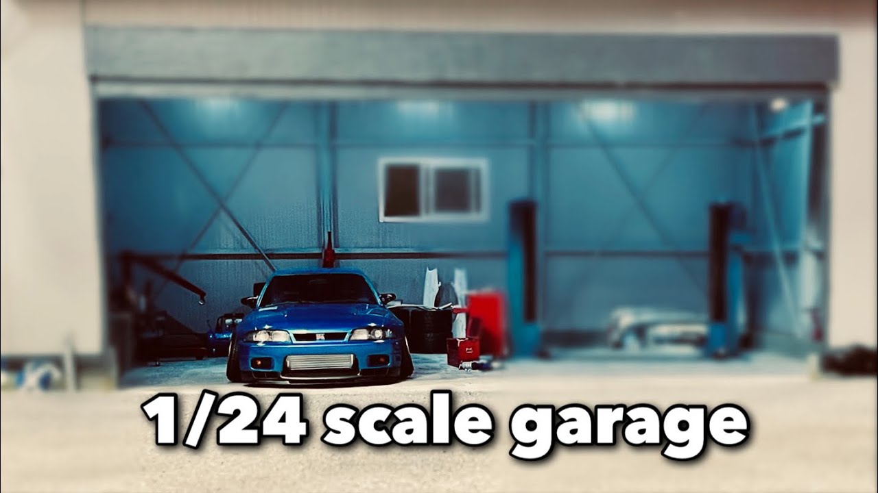 ジオラマ初挑戦！1/24scaleガレージ作ってみた！