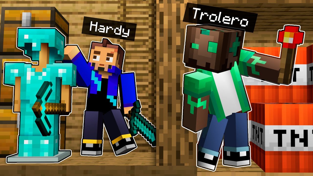 TROLLEO a MI AMIGO en su BASE SECRETA de MINECRAFT! 😂 HACKEO el MUNDO SURVIVAL de MI AMIGO