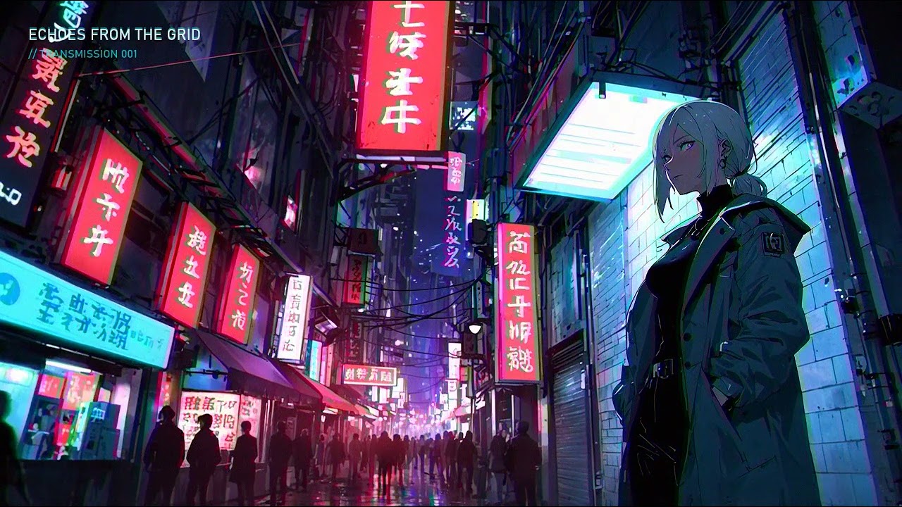 NEON GRID SIGNAL // Synthwave Mix • Cyberpunk Atmosphere • Late Night Focus | ECHOES FROM THE GRID