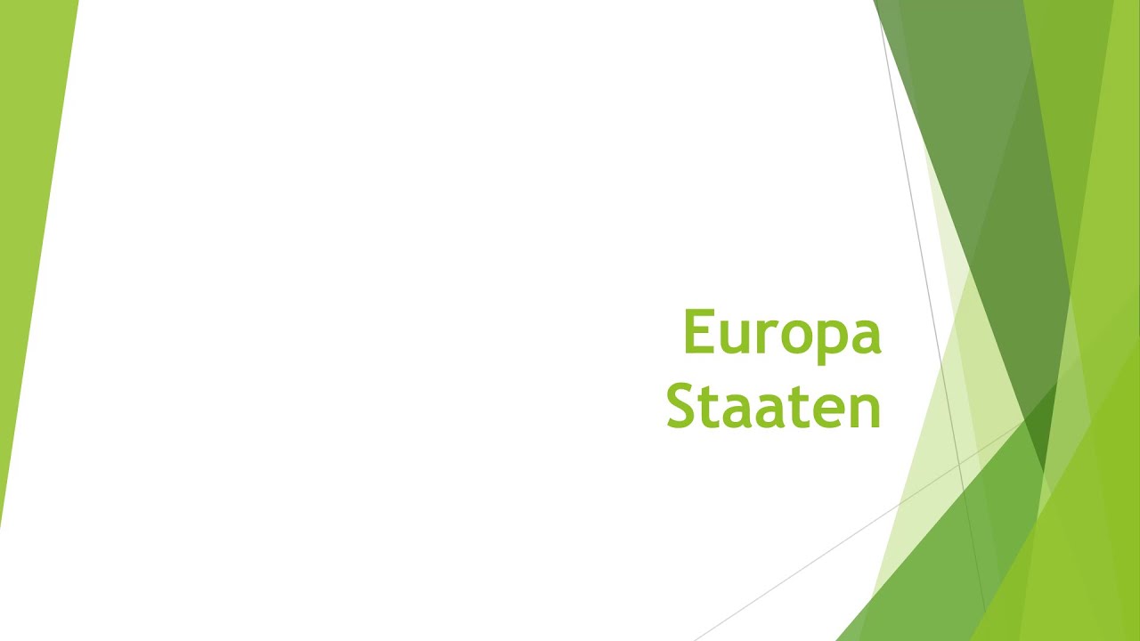 Geographie: Staaten Europas kurz zusammengefasst