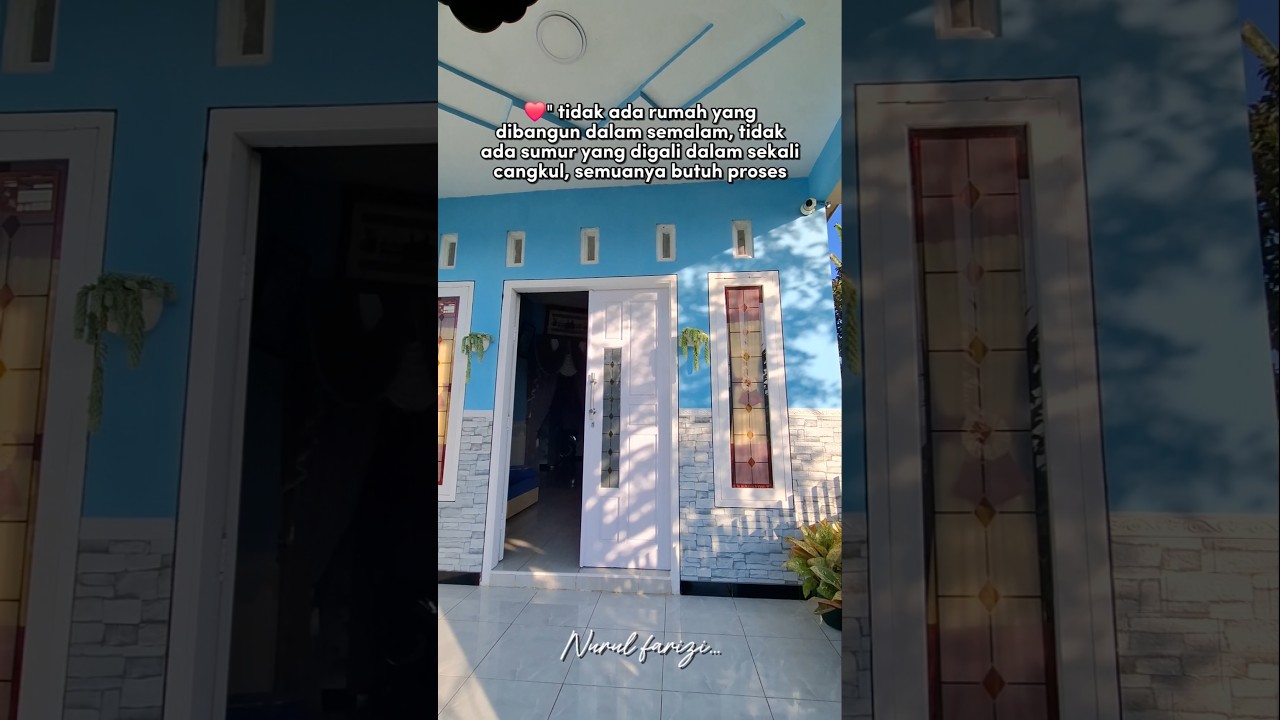 INSPIRASI RUMAH BIRU MINIMALIS #suscribe #shortvideo #rumahkecilminimalis #rumahbiru #rumahviral