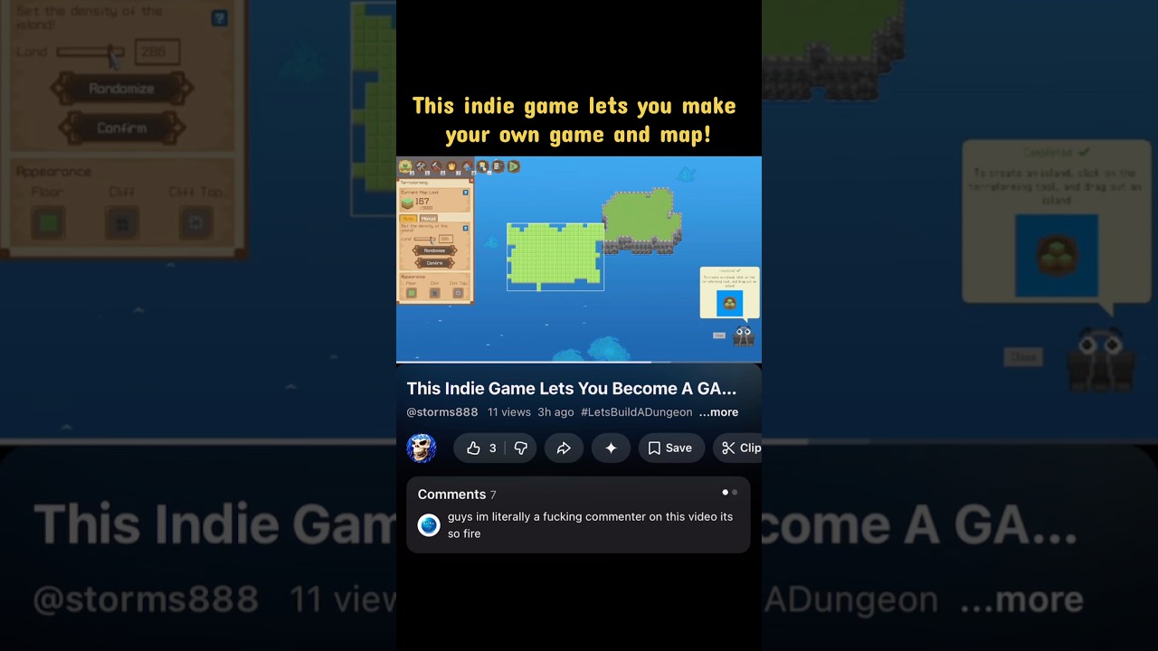 Уровень кастомизации просто невероятный 😳 #индиигры #разработкаигр #давайтепостроимподземелье