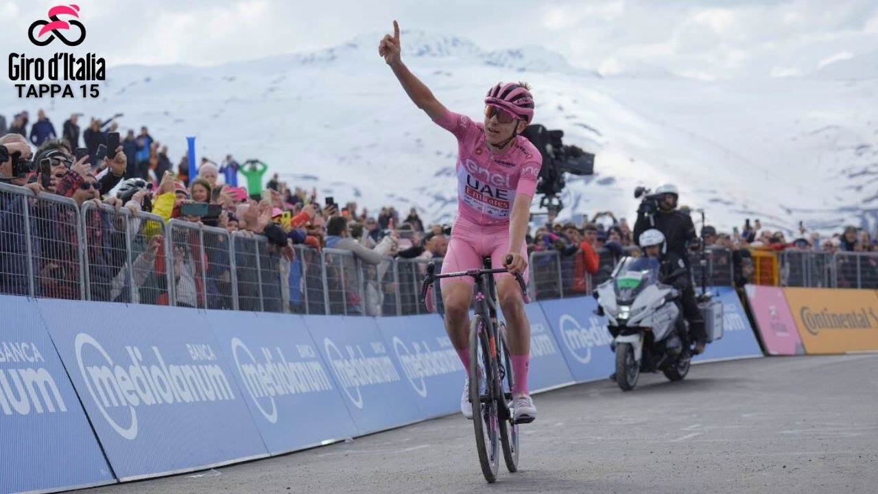 TADEJ POGACAR DOMINA! ARRIVO TAPPA 15 GIRO D'ITALIA