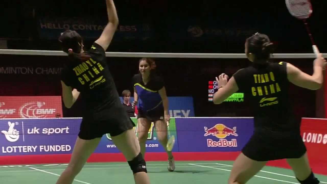 SF (Session 2) - WD - Tian Q./Zhao Y. [5] vs J.Gutta/A.Ponnappa  - Yonex BWF World Champs '11