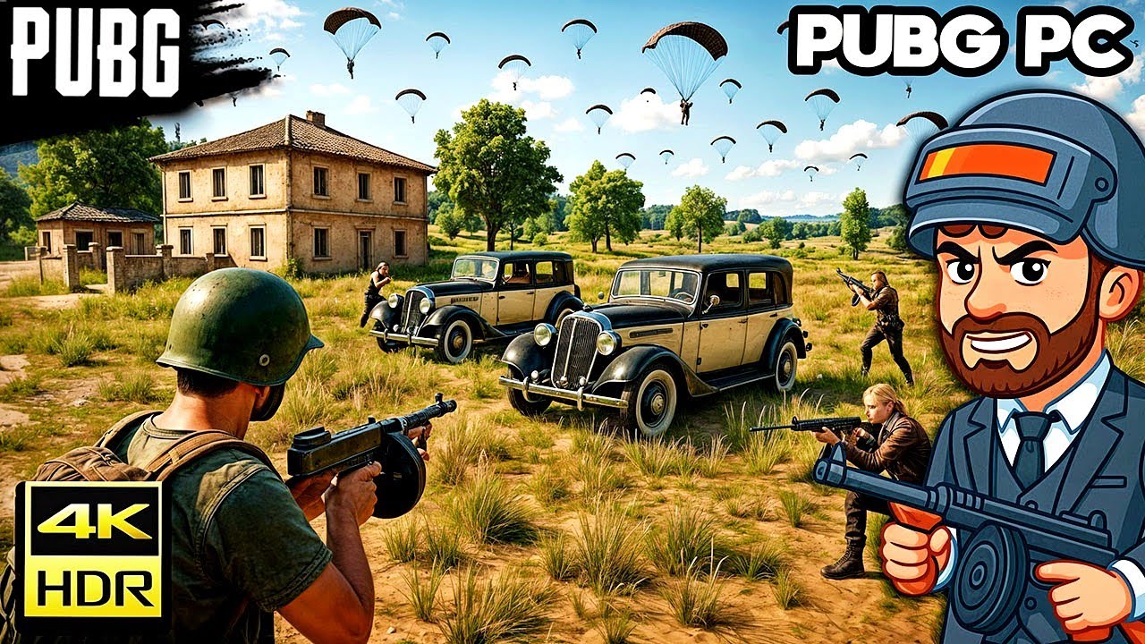 PUBG PC pero con TOMMY GUN y coches MAFIOSOS para el RUSH! 😎 Los GRAFICOS al MAXIMO se ven BRUTALES