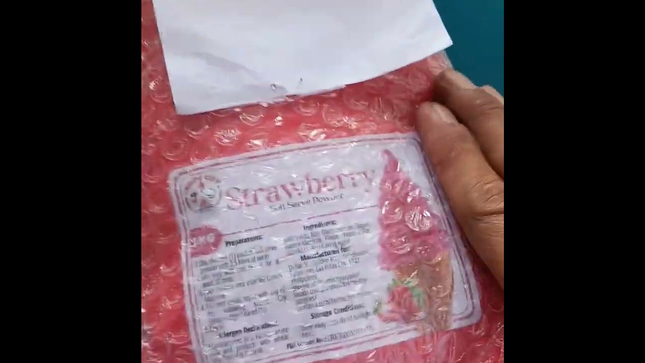 soft serve ice cream raw material.