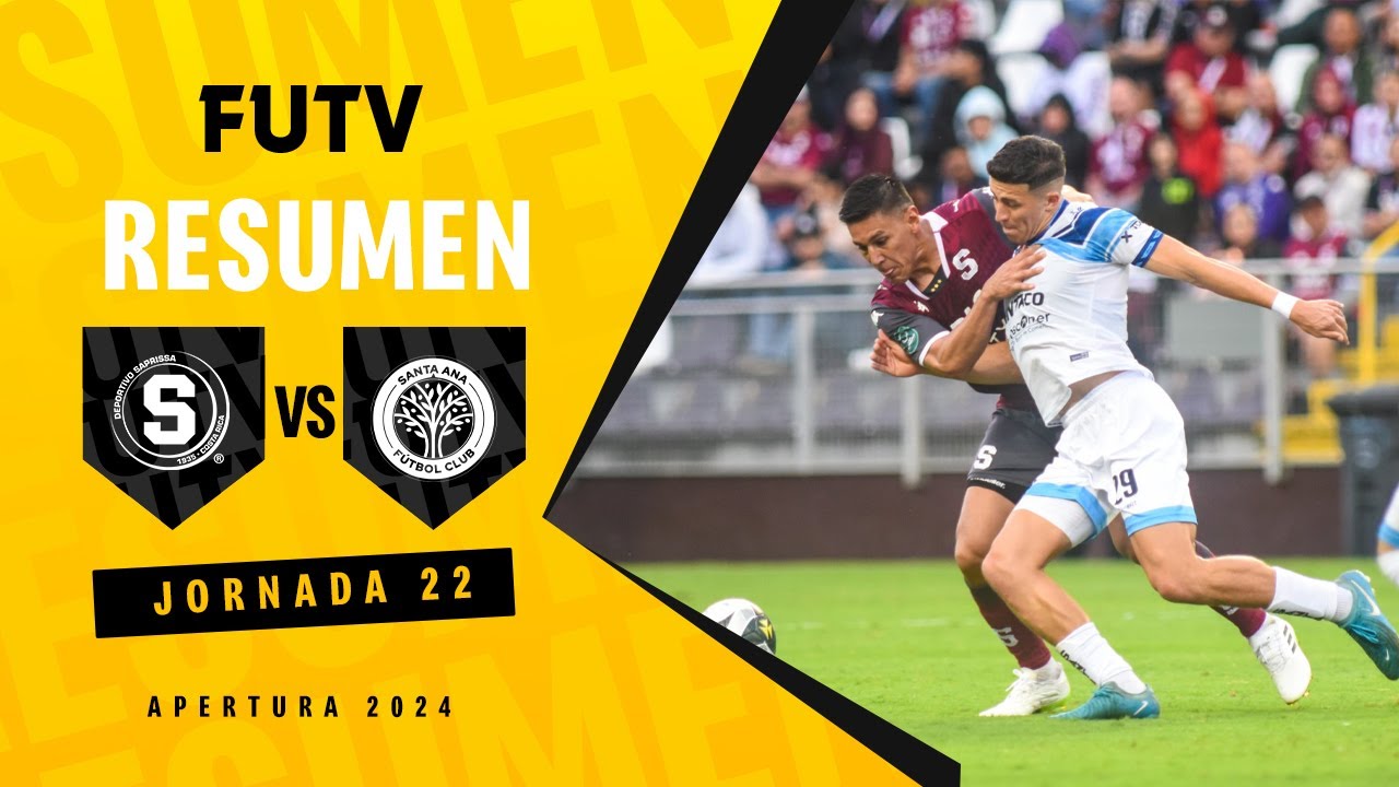 Resumen: Saprissa 2-1 Santa Ana / Apertura 2024