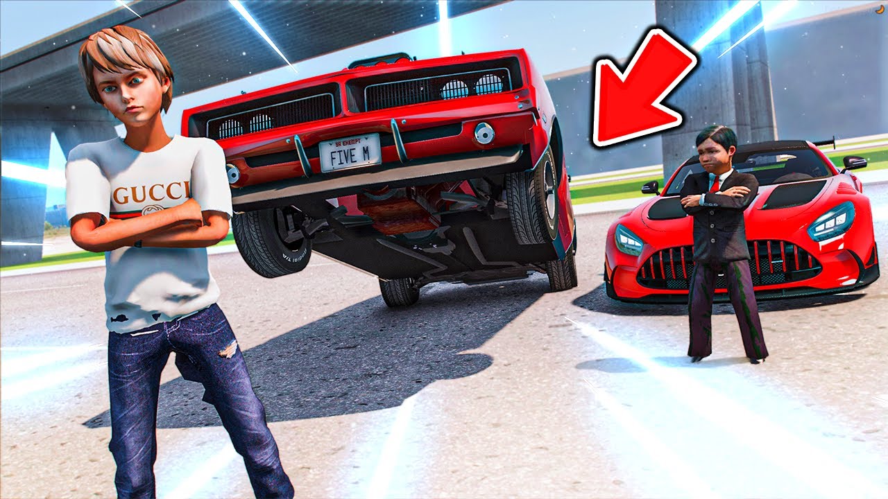 GTA V #89 ( الجار المليونير ) : سابقته بالسيارة الصاروخية الجديدة
