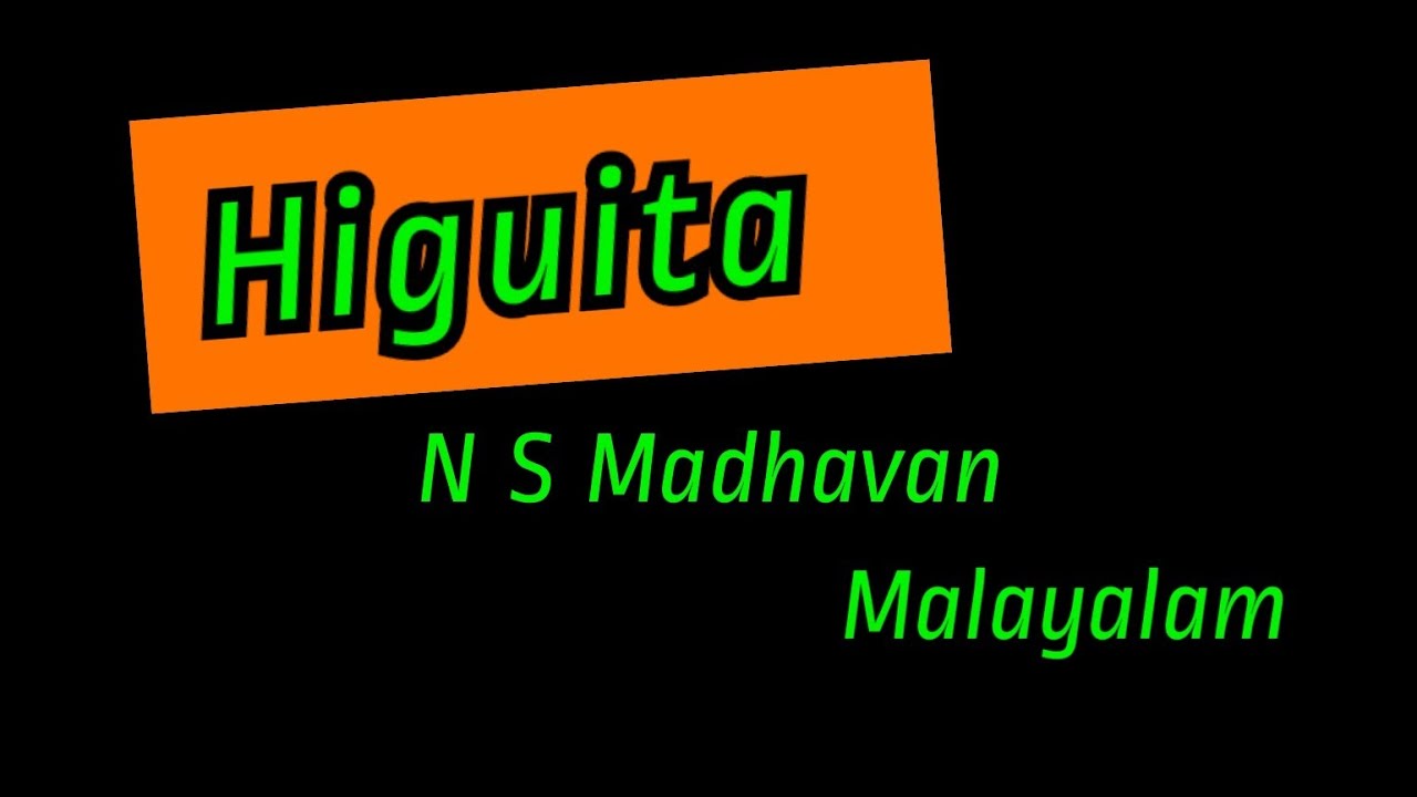 Higuita by N S Madhavan in Malayalam