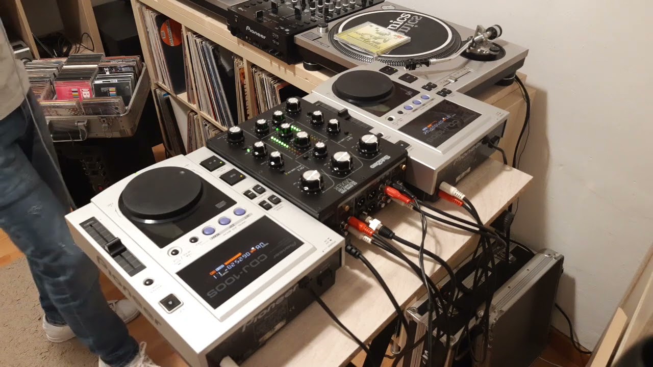 DANCE 2000 with old pioneer cdj 100s e rotary mixer subzero dmr-200