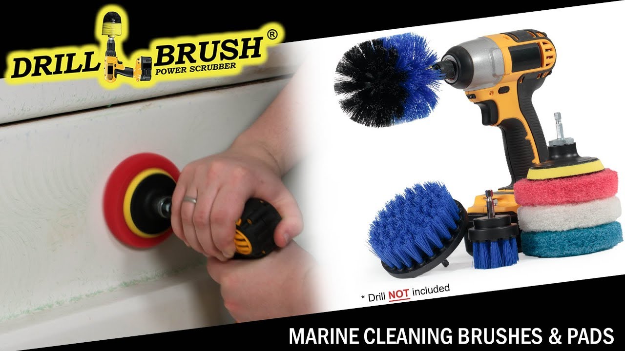 PADS & BRUSHES for your POOLS & BOATS | B-S-42O P4-WRB | Drillbrush