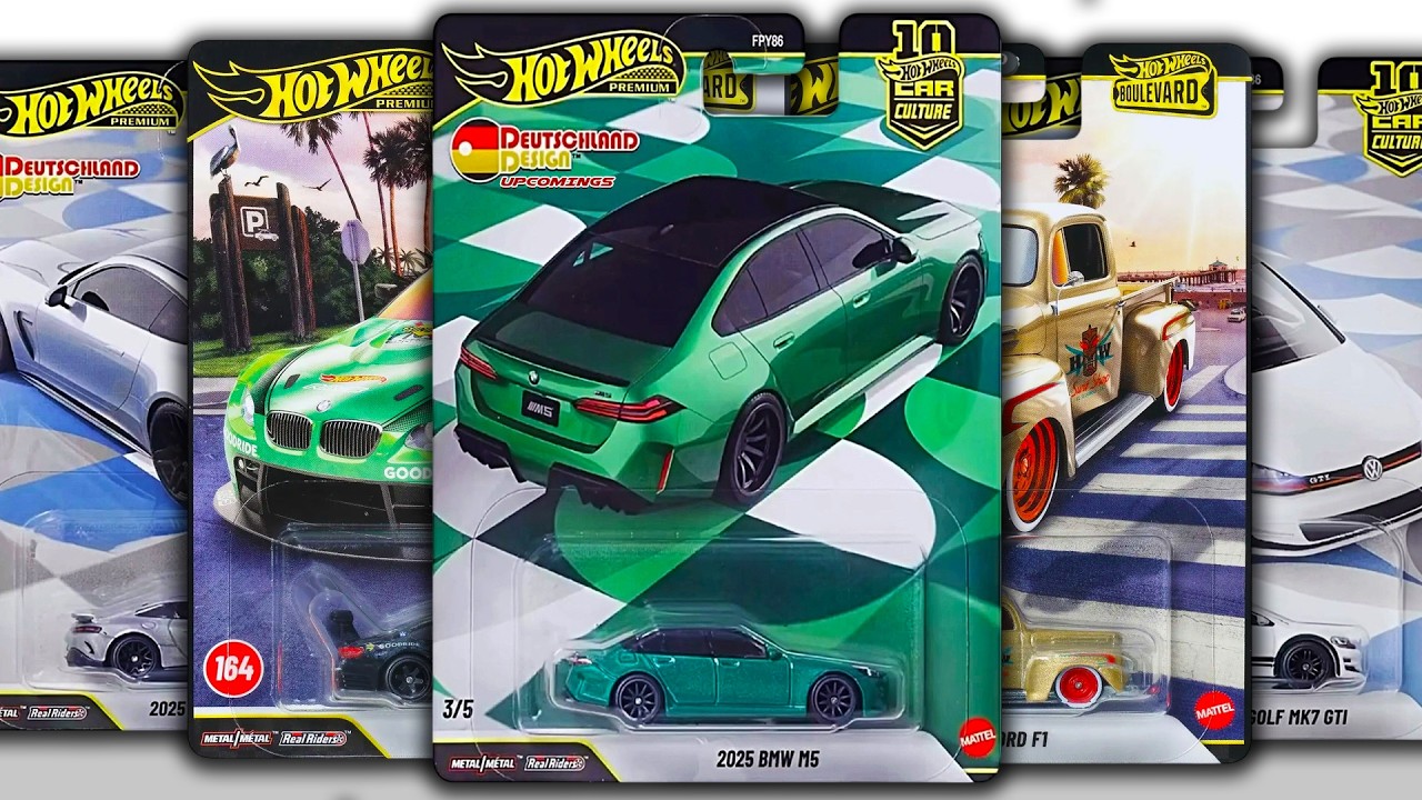Обзор: Hot Wheels Boulevard 2027, серия Car Culture Deutschland Design, премиальный набор HKS и м...